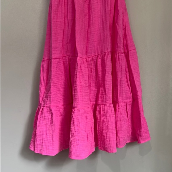 NWT Beachsissi V Neck Dress Pink Women's Medium - Picture 3 of 6